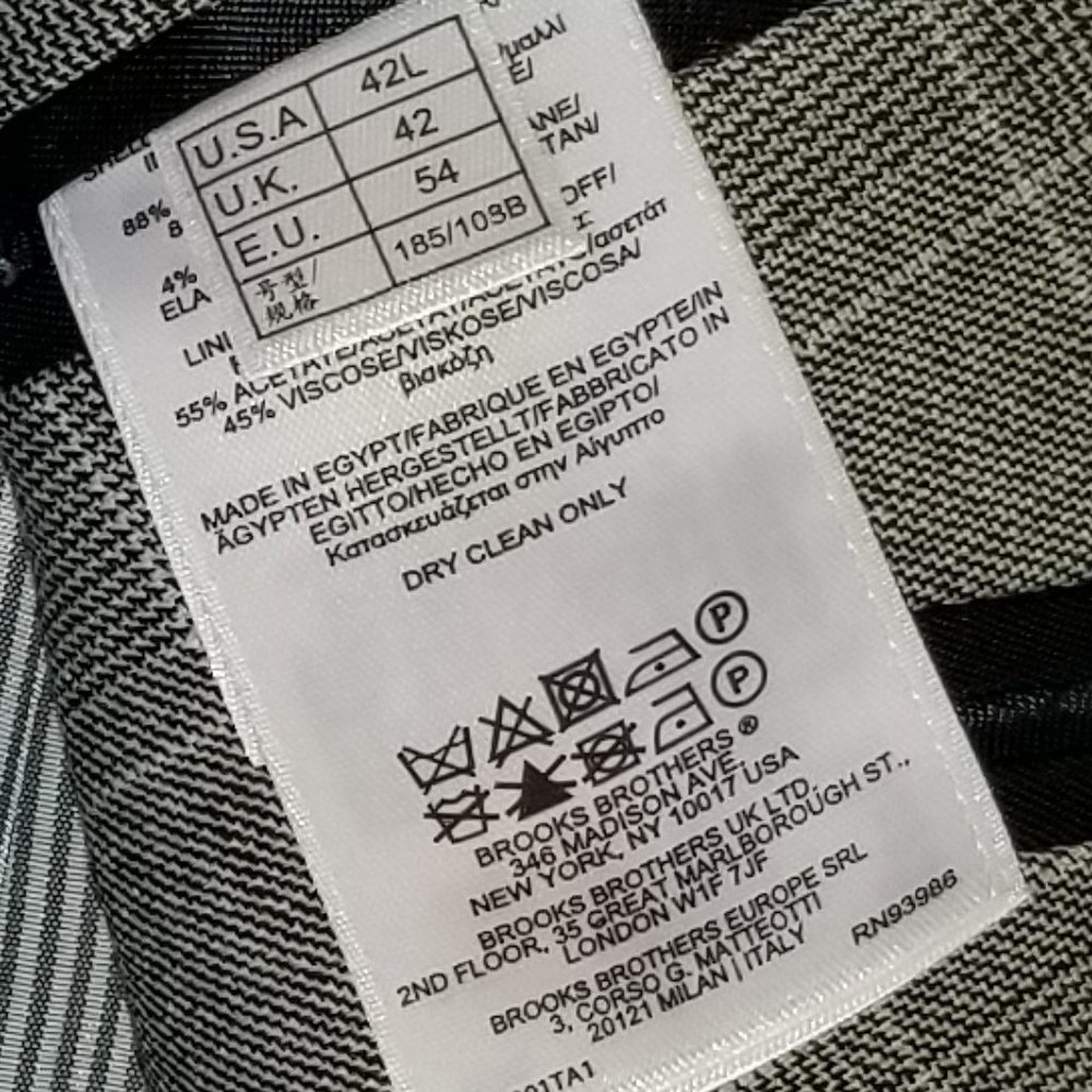 Brooks Brothers Men's Sports Coat Blazer Size 42L - Picture 5 of 9